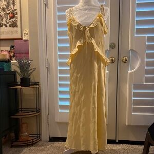 Wild Fable Yellow Ruffle Chemise or dress